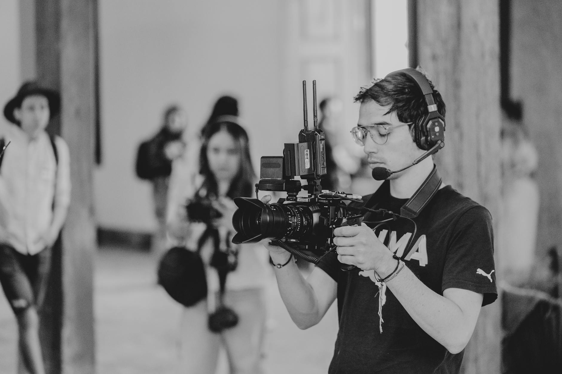 Miami video production crew at work